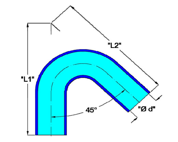 Bogen 135 Grad